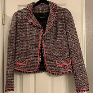 Ice Girl Pink And Black Tweed Jacket Size 9